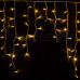 Гирлянда Айсикл (бахрома) светодиодный, 5,6 х 0,9 м, белый провод КАУЧУК, 230 В, диоды ТЕПЛЫЙ БЕЛЫЙ, 240 LED NEON-NIGHT