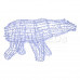 Фигура объемная «Полярный медведь» 210х10 см, 1500 LED, IP65, цвет свечения белый NEON-NIGHT