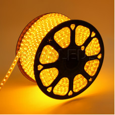 LED лента 220 В, 13х8 мм, IP67, SMD 5050, 60 LED/m, цвет свечения желтый